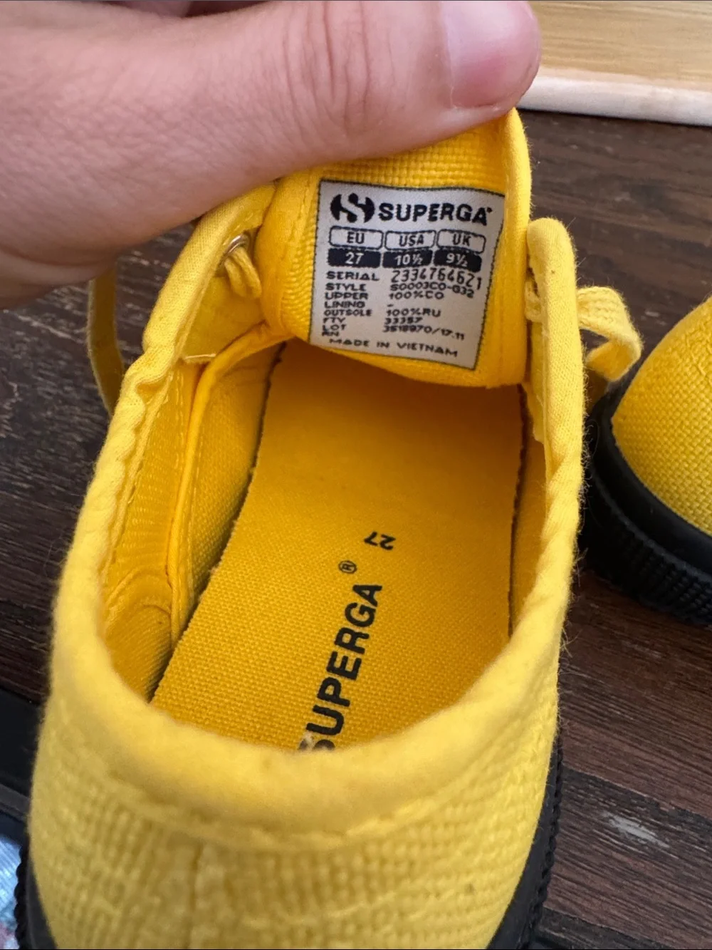 Superga Kids Yellow Superga 2750 Cotu Classic